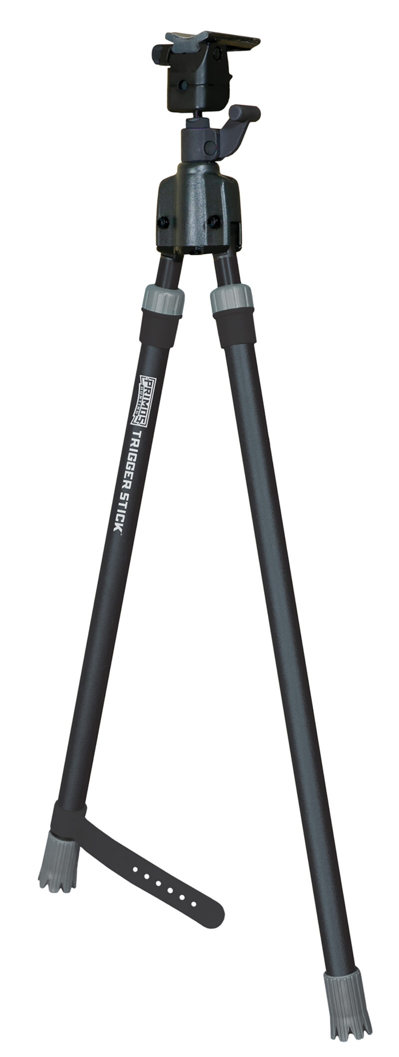 Primos 65826 Trigger Stick  Bipod made of Steel with Black & Gray Finish, QD Swivel Stud Attachment Type & Medium Height (Clam Package)