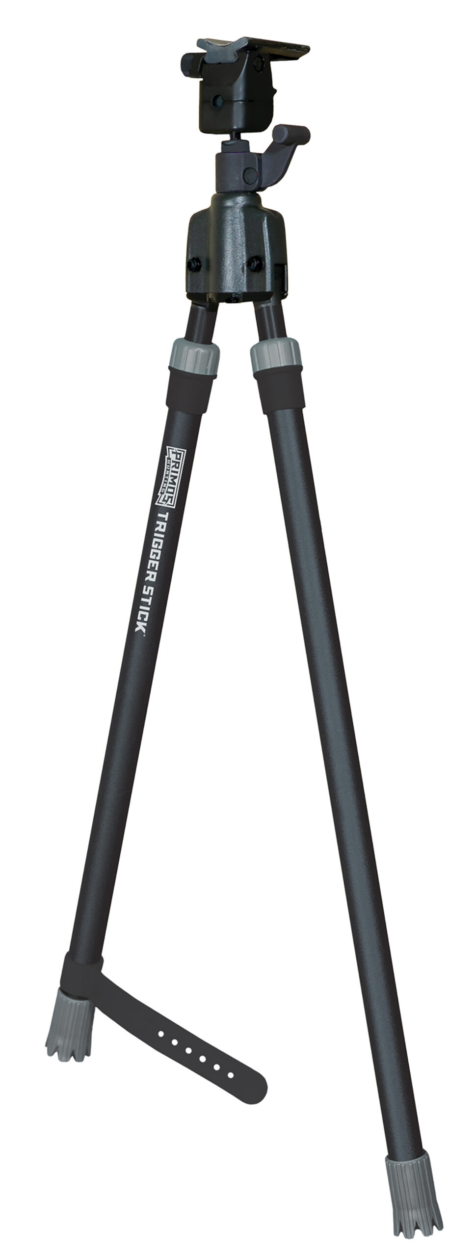 Primos 65826 Trigger Stick Bipod made of Steel with Black & Gray Finish, QD Swivel Stud Attachment Type & Medium Height (Clam Package)