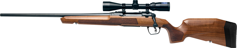 SAVAGE AXIS 2 XP 350 LEGEND LH – 18″ W/3-9X40 MATTE/HARDWOOD