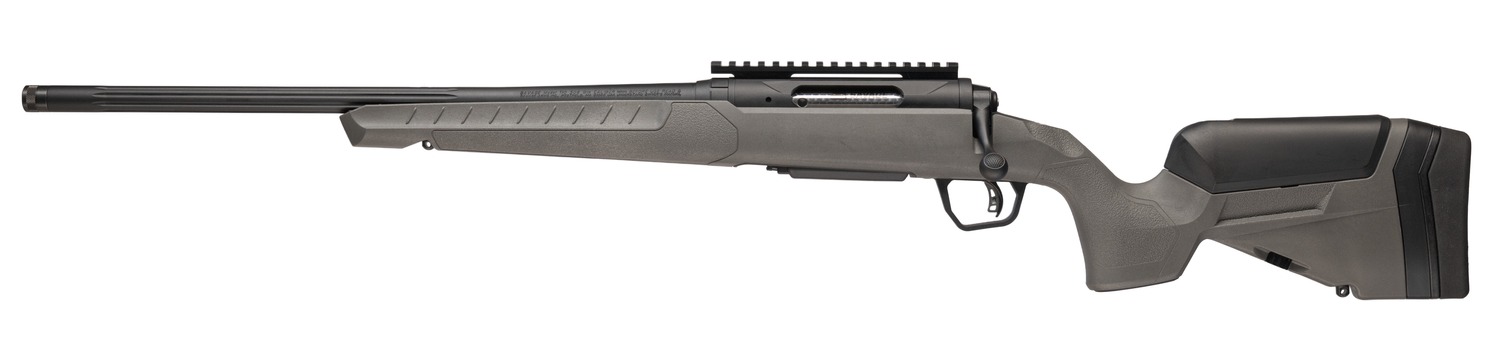 Savage Arms 32437 110 Trailblazer 400 Legend 4+1 20″ Fluted Barrel, Flat Dark Gray Adj LOP Synthetic Stock, Left Hand