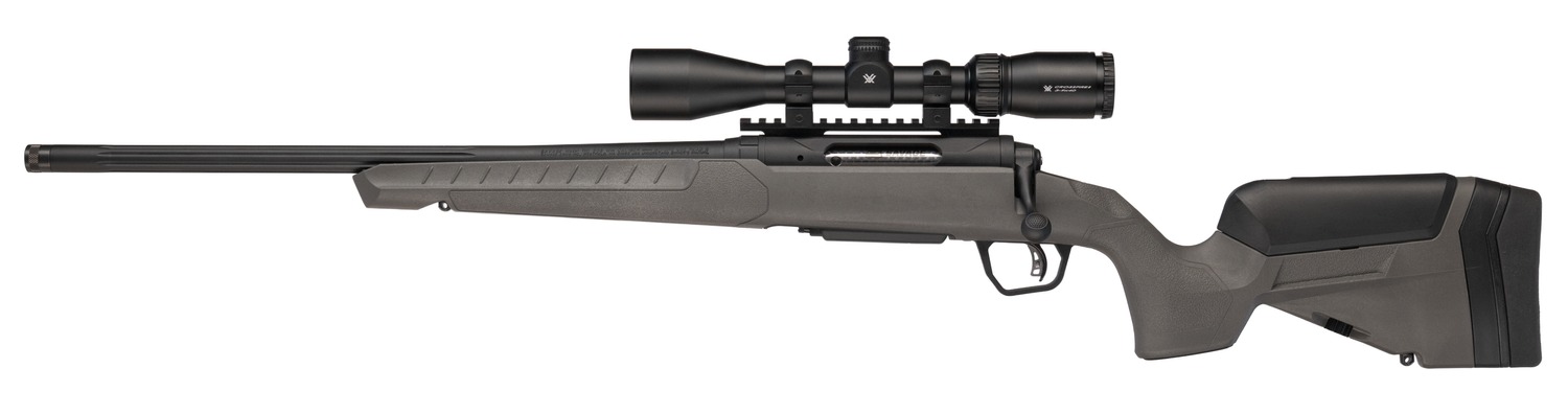 Savage Arms 32494 110 Trailblazer 7mm PRC 2+1 22″ Fluted Barrel, Flat Dark Gray Adj LOP Synthetic Stock, Left Hand