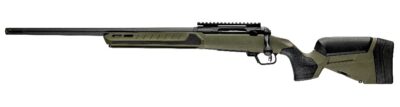 Savage Arms 32650 110 Core Predator Full Size 243 Win 10+1 22" Medium Heavy Fluted Barrel, Arca Rail Forend, Hunter Green AccuStock w/AccuFit V2 Synthetic Stock, Left Hand