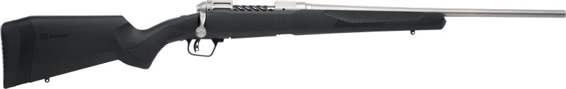 SAVAGE 110 LIGHTWEIGHT STORM – 243 20″ SS/BLK SYN ADJ LOP