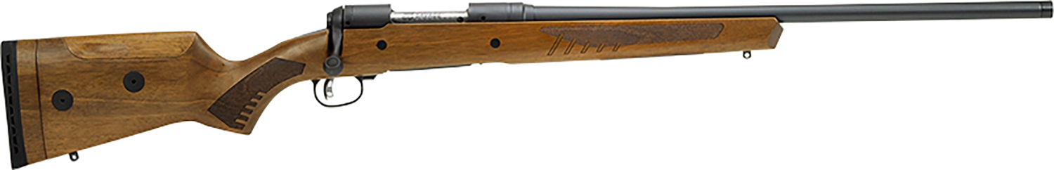 Savage Arms 57430 110 Classic Full Size 7mm Rem 3+1 24″ Matte Black Threaded Barrel, Matte Black Drilled & Tapped Carbon Steel Receiver, Adj Comb & LOP Satin Walnut Stock, Right Hand