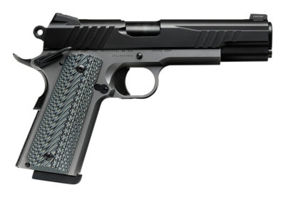 Savage Arms 67206 1911 Government 9mm Luger 10+1 5" Black Stainless Steel Barrel, Black Nitride Serrated Stainless Steel Slide, Stainless Steel Frame w/Beavertail, Black/Gray VZ Grip
