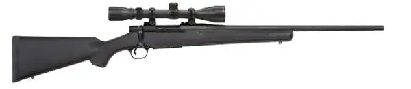 MOSSBERG PATRIOT RIB 308 WIN 22″ FLT BBL ADJ TRIG(LBA) 5RD BOX MAG BLK SYN STK 3-9X40MM SCOPE