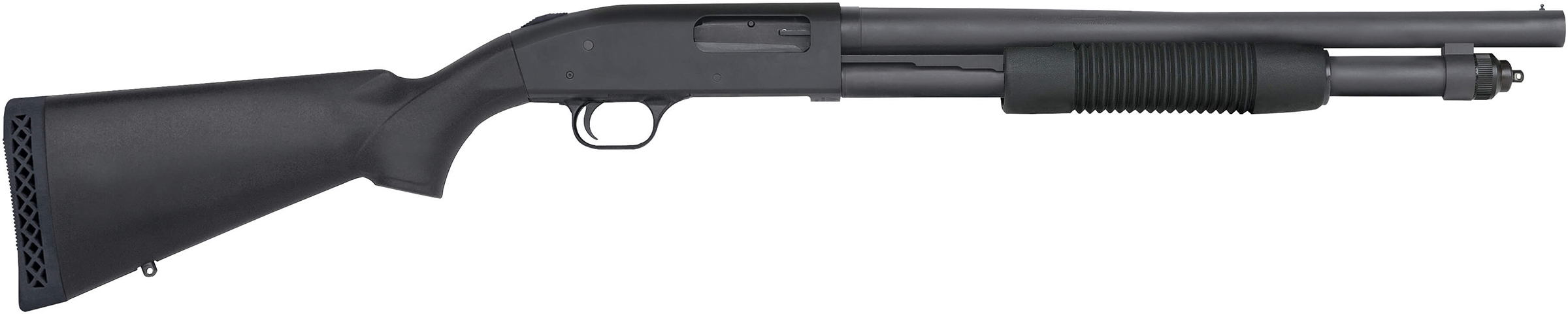 MOSS 590 12GA 18.5 CYL 7RD CYL BEAD MATTE BLK