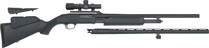 MOSSBERG 500 COMBO 20GA 3″ – 26″VR 24″RIFLED & 2.5X20 SCOPE