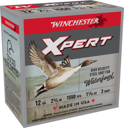 WINCHESTER SUPER X XPERT HV 12GA 23/4 #3 25RD BX 250RD CASE