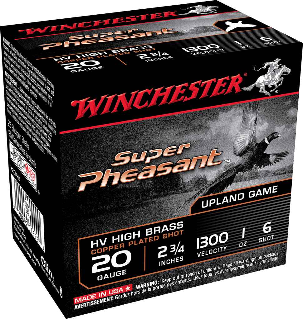 WINCHESTER SUPER PHEASANT 20GA 2.75″ 1OZ #6 25RDS COPPR PLTD