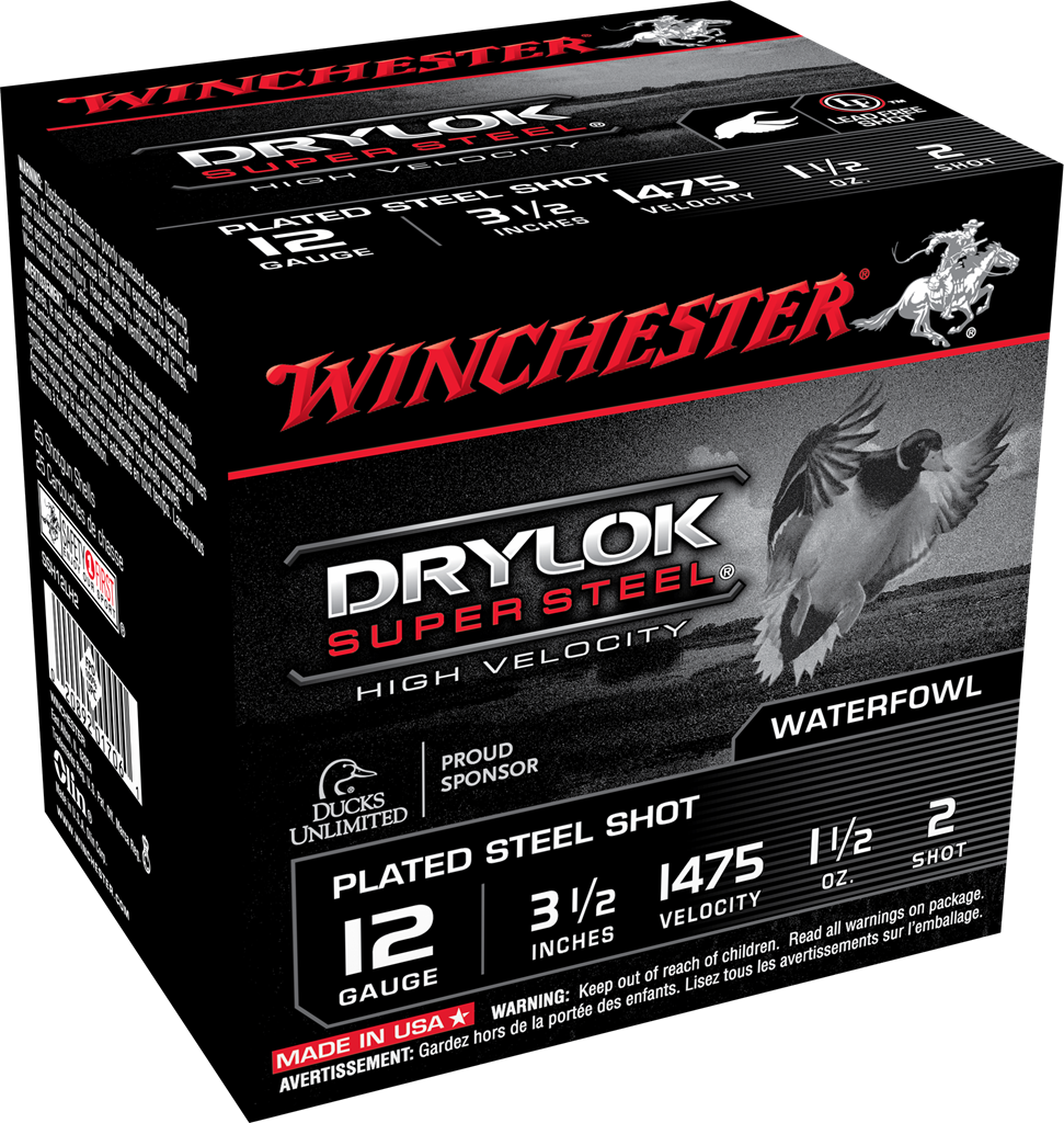 WINCHESTER DRYLOK SUPER STEEL 12G 3.5″ 1.5OZ #2 SHT 25RD/250RD