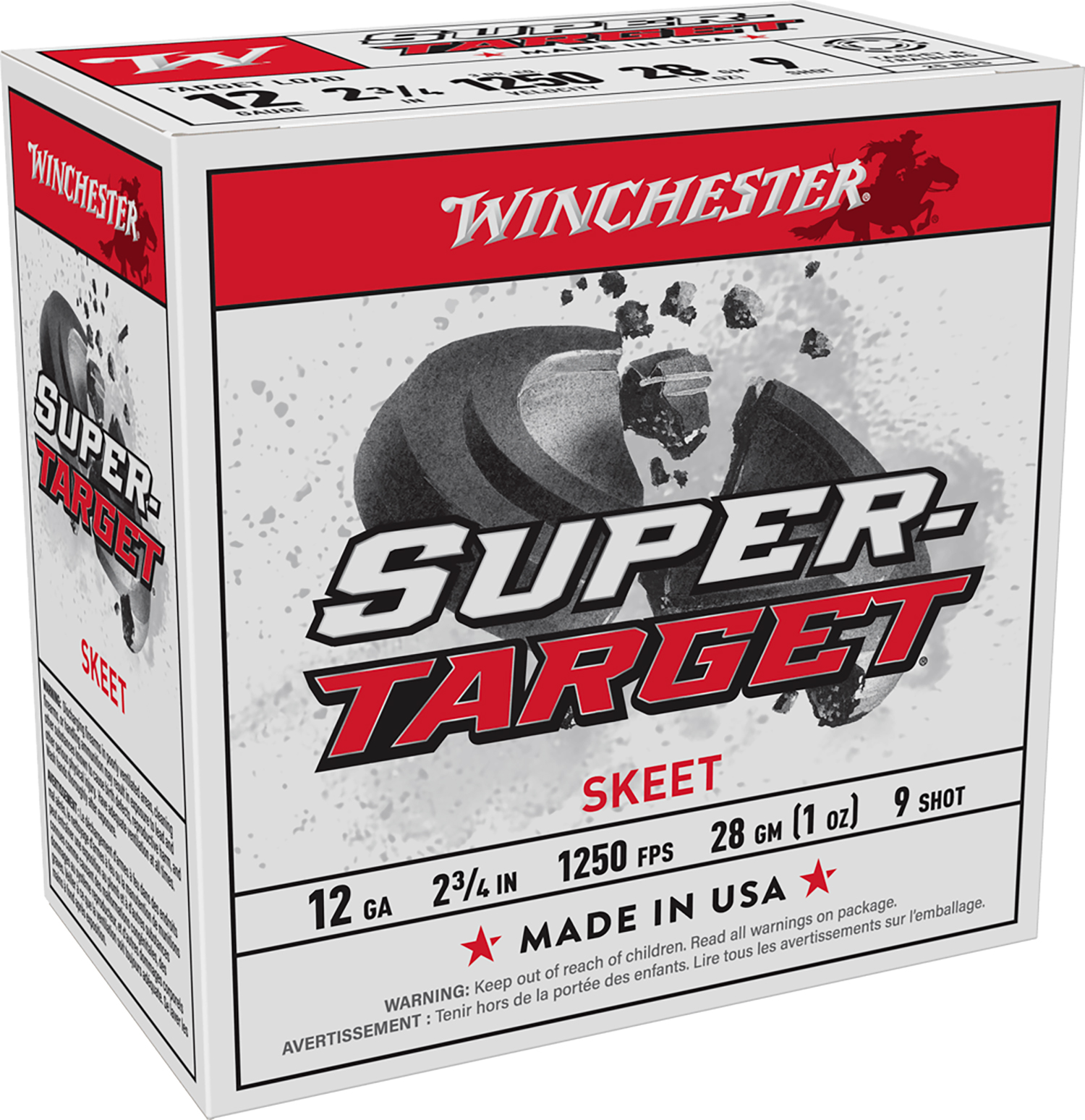 Winchester Ammo TRGT12509 Super-Target Light Target 12Gauge 2.75″ 1oz 9Shot 25 Per Box/10 Case