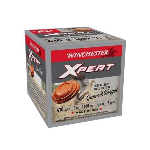 Winchester Xpert Steel Shotshells 410 ga 3″ 3/8 oz 1400 fps #7 25/ct