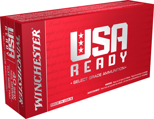 WINCHESTER USA READY 40 SW – 165GR FMJ-MATCH 50RD 10BX/CS