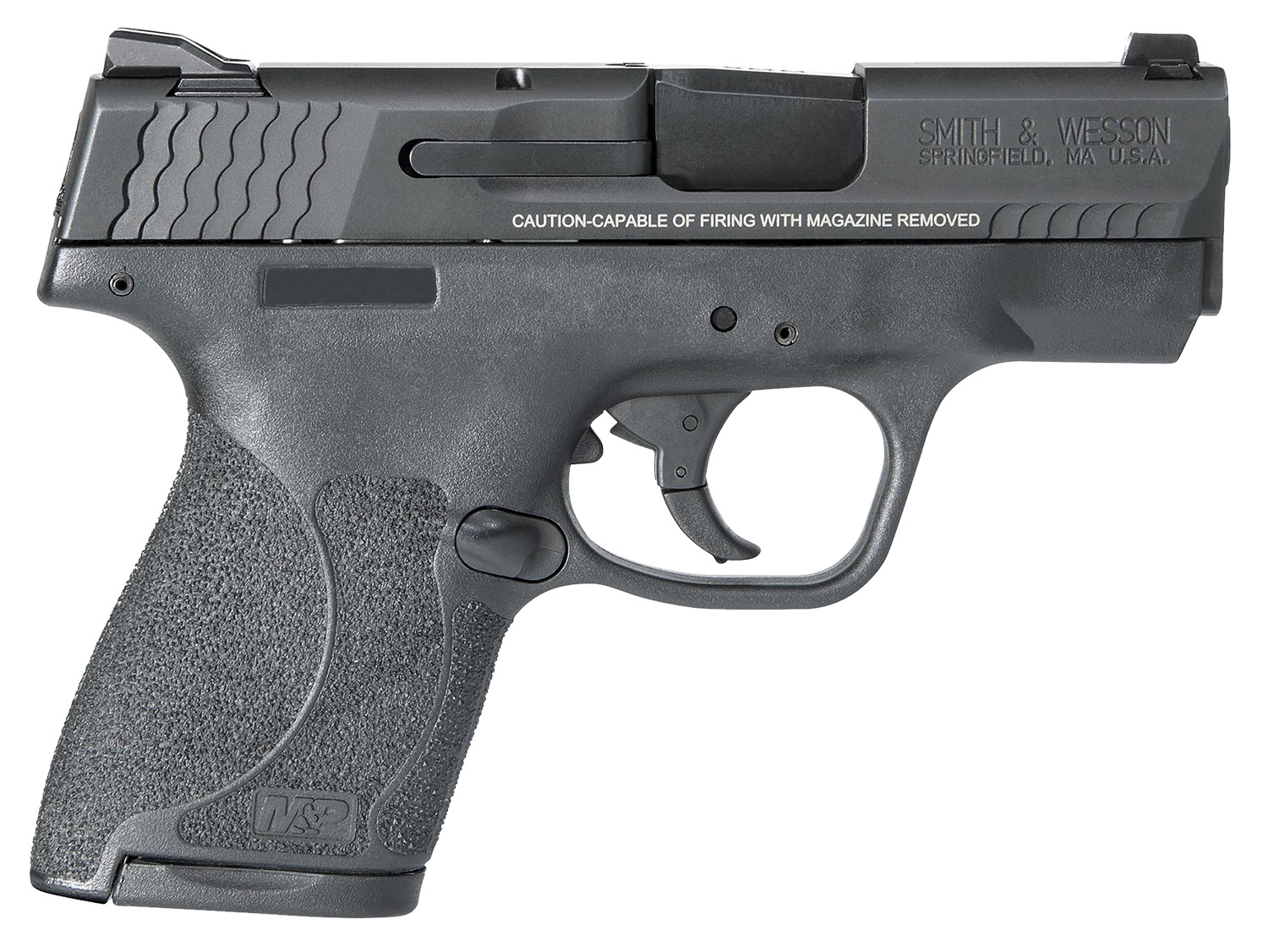 Smith & Wesson 11808 M&P Shield M2.0 9mm Luger 3.10″ Barrel 7+1 Or 8+1,  Black Polymer Frame, Armornite Stainless Steel Slide, Textured Polymer Grip, No Manual Safety