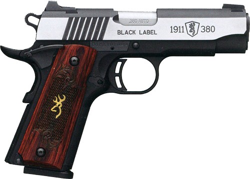 BROWNING 1911-380 BLACK LABEL – MEDALLION PRO 3.62″ NT ST WOOD
