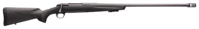 Browning 035543299 X-Bolt Pro Long Range 6.8 Western 3+1 26" Skip Fluted Heavy Barrel, Recoil Hawg Muzzle Brake, Spiral Fluted Bolt, Carbon Gray Elite Cerakote, Natural Carbon Fiber Stock