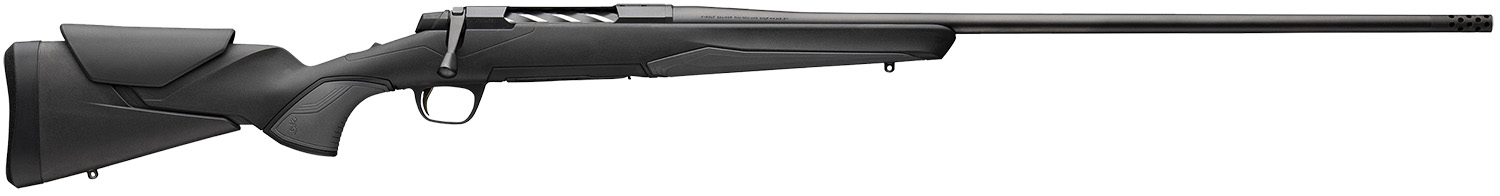 Browning 036003294 X-Bolt 2 Hunter Full Size 6.5 PRC 3+1 24″ Matte Black Threaded Sporter Barrel, Matte Black Drilled & Tapped Steel Receiver, Black Adjustable Vari-Tech w/Grip Module Synthetic Stock