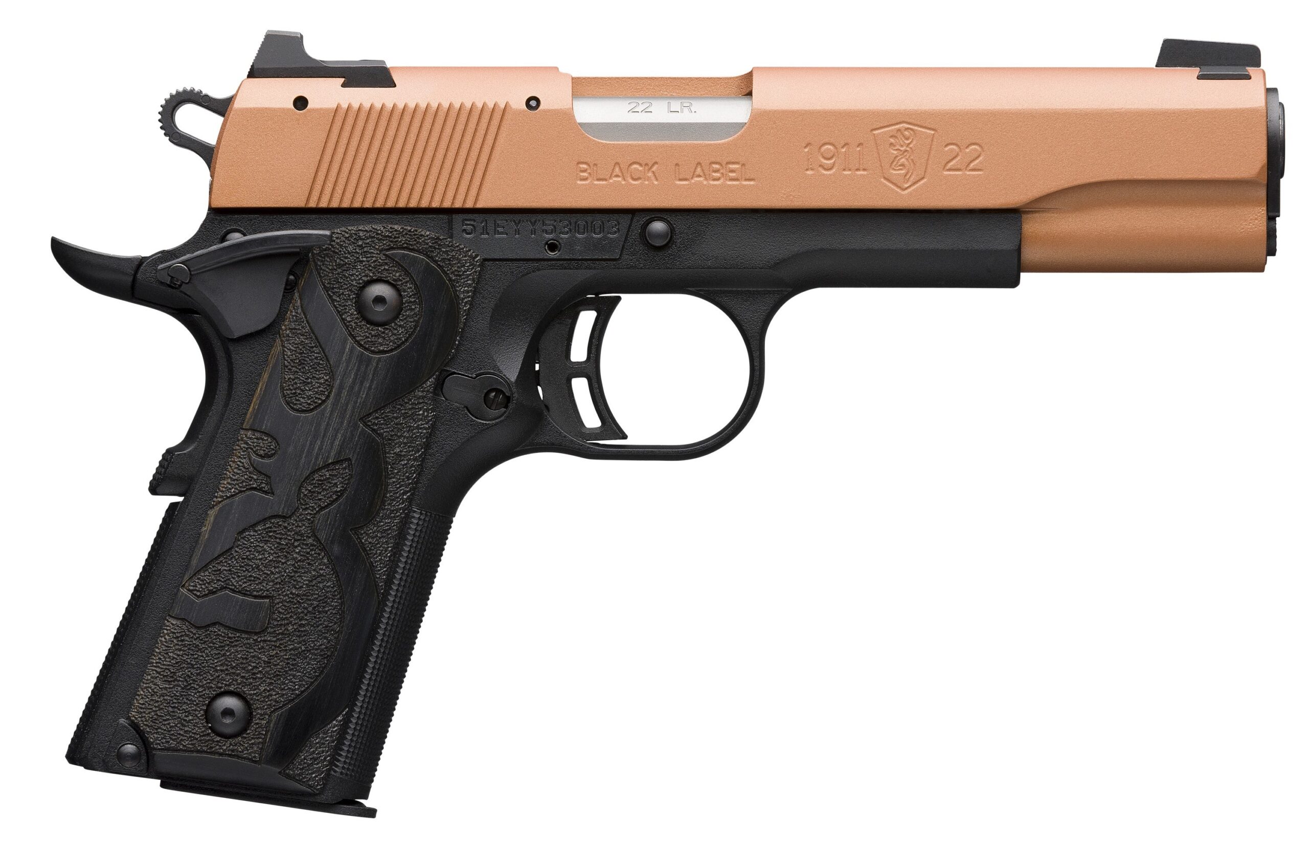 BROWNING 1911-22 BK LBL 22LR 4.25″ COP#