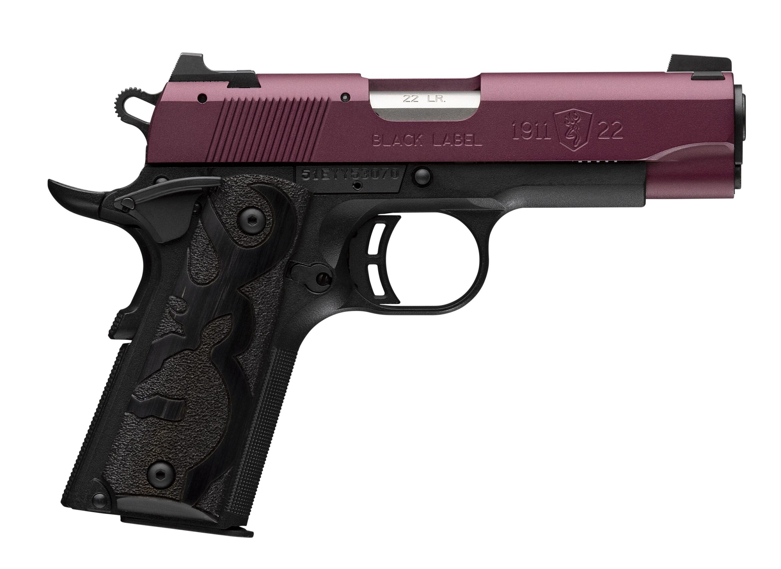 BROWNING 1911-22 BK LBL 22LR 3.6″ CHRY#