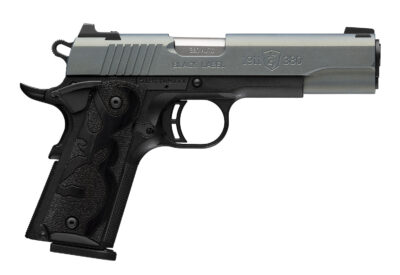 Browning 051992492 1911 Black Label Full Size Frame 380 ACP 8+1 4.25" Matte Stainless Steel Barrel, Northern Lights Cerakote Serrated Steel Slide, Matte Black Polymer Frame, Black Polymer Grip