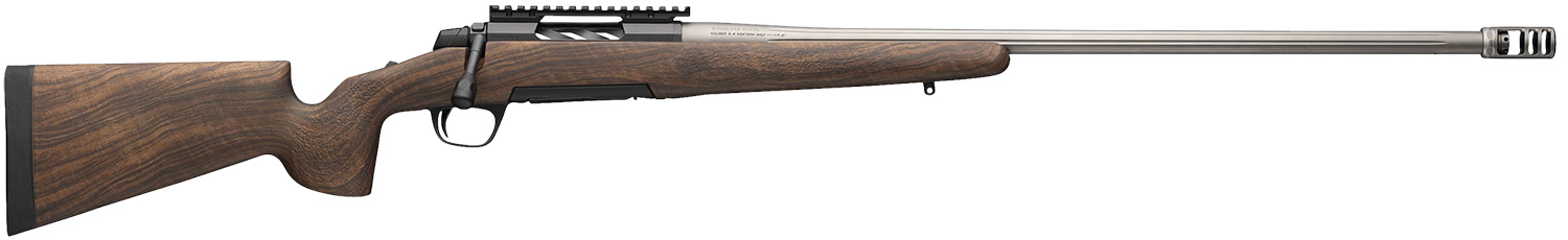 Browning 036077218 X-Bolt 2 Long Range 308 Win 4+1 24″ Matte Gray Fluted Threaded Sporter Barrel, Matte Blued Picatinny Rail Stainless Steel Receiver, McMillan Game Scout Wood Finish Composite Stock