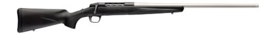 Browning 036115299 X-Bolt 2 Special LR Full Size 6.8 Western 3+1 24" Matte Stainless Threaded Barrel, Matte Stainless Steel Drilled & Tapped Receiver, Black Adj Comb & LOP Synthetic Stock Right Hand