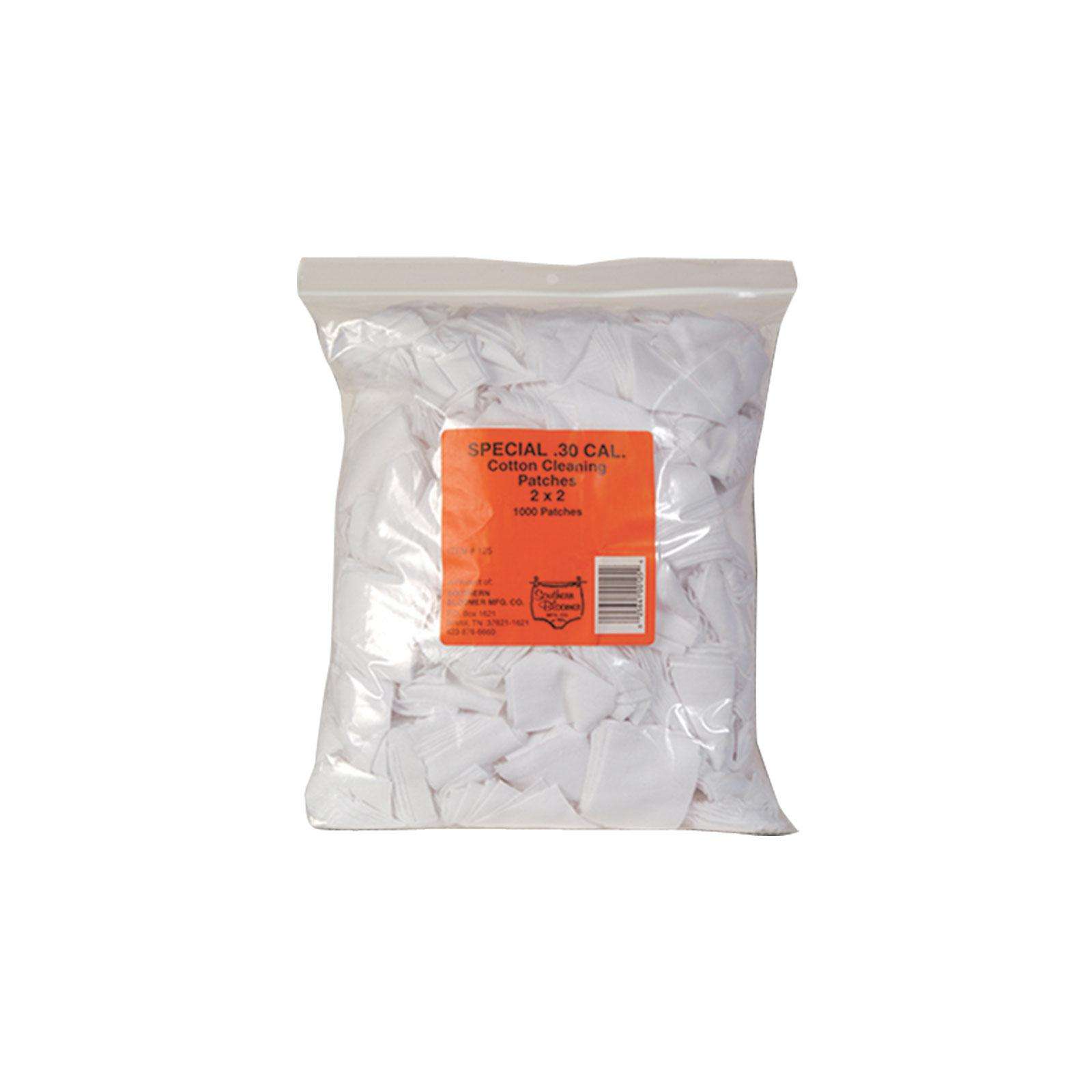 SOUTHERN BLOOMER CLEAN PATCH 30 CAL 2 IN X 2IN  1000/BAG ( 12 PER CASE )