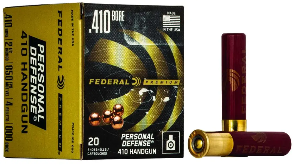 FEDERAL PERSONAL DEFENSE AMO 410GA 2-1/2″ #000 BUCK 20RD (10 BOX CASE)