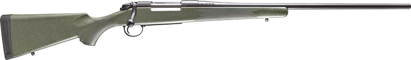 BERGARA B14 HUNTER 7MM RM 24″ – #4 BLACK CERAKOTE/GREEN SYN