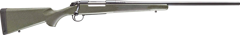 BERGARA B14 HUNTER 7MM PRC 22″ – #4 BLACK CERAKOTE/GREEN SYN