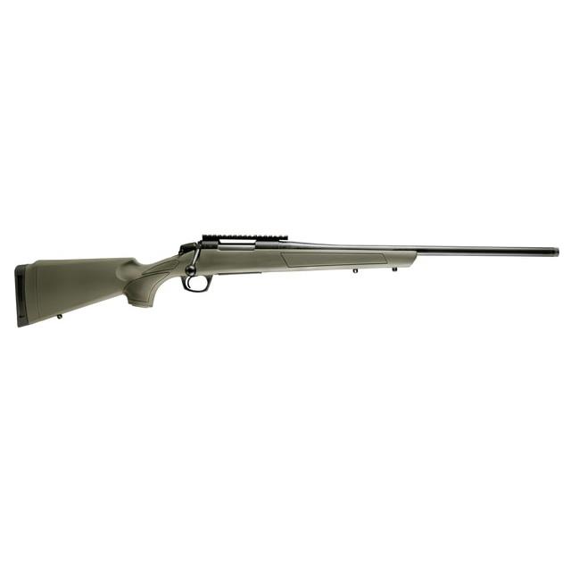 CVA Cascade Rifle 7 PRC 2rd Capacity 24″ Threaded Cerakote Black Barrel OD Green Stock 0 MOA Pic Rail