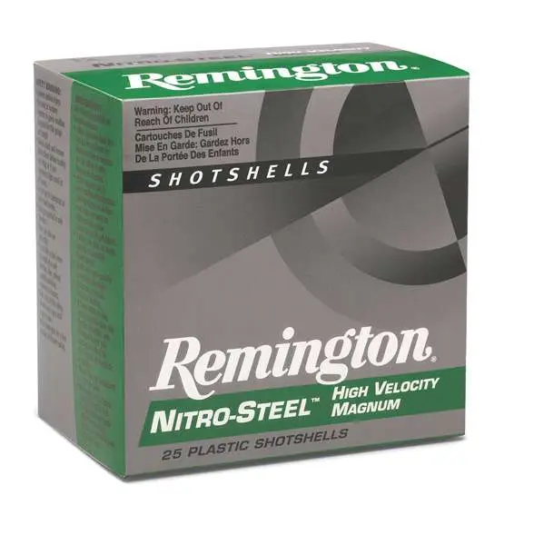 REMINGTON NITRO STEEL AMO 12GA 3″ 1 1/4OZ #2 25RD (10 BOX CASE) 20798