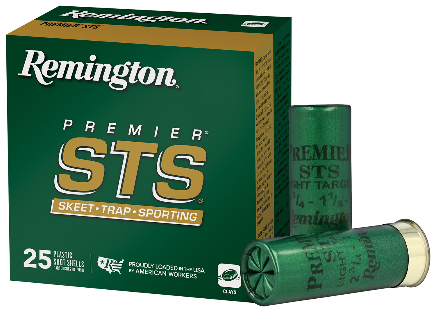 Remington Ammunition 20112 Premier STS 12 Gauge 2.75″ 1 1/8 oz 8 Shot 25 Per Box/ 10 Cs