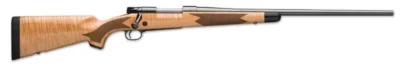 WINCHESTER  MODEL 70 SUPER GRADE MAPLE RIB 30-06 SPR 24" BBL BLUE AAA WALNUT 5/RD