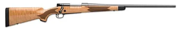 WINCHESTER MODEL 70 SUPER GRADE MAPLE RIB 243 WIN 22″ BBL BLUE AAA MAPLE STOCK 5/RD