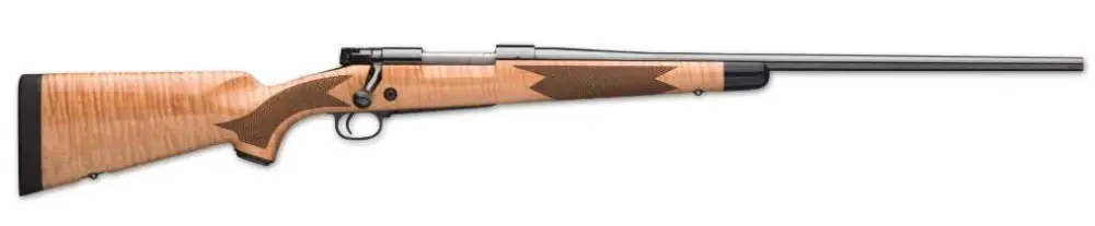 WINCHESTER MODEL 70 SUPER GRADE MAPLE RIB 6.5PRC 24″ BBL BLUE AAA MAPLE STOCK 3/RD