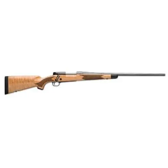 WINCHESTER  MODEL 70 SUPER GRADE MAPLE RIB 6.8WST 24″ BBL BLUE AAA MAPLE STOCK 3/RD