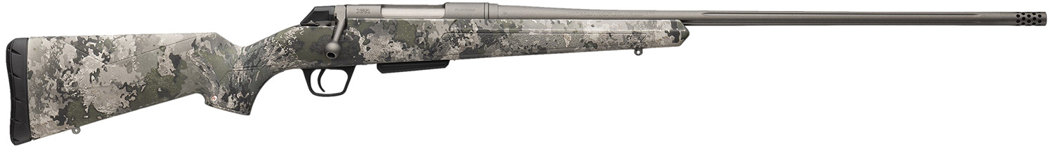Winchester Repeating Arms 535800299 XPR Extreme 308 Win 3+1 24″ Tungsten Cerakote Fluted Threaded Barrel & Drilled & Tapped Steel Receiver, Fixed TrueTimber VSX Synthetic Stock