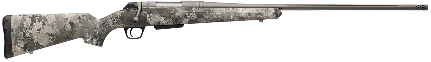 Winchester Repeating Arms 535800230 XPR Extreme 223 Rem 5+1 26″ Tungsten Cerakote Fluted Threaded Barrel & Drilled & Tapped Steel Receiver, Fixed TrueTimber VSX Synthetic Stock
