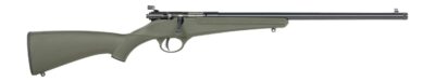 Savage Arms  Rascal F-SR 22 LR 1rd 16.13" Matte Black Single Shot Threaded Barrel,  Green Synthetic Stock, Right Hand