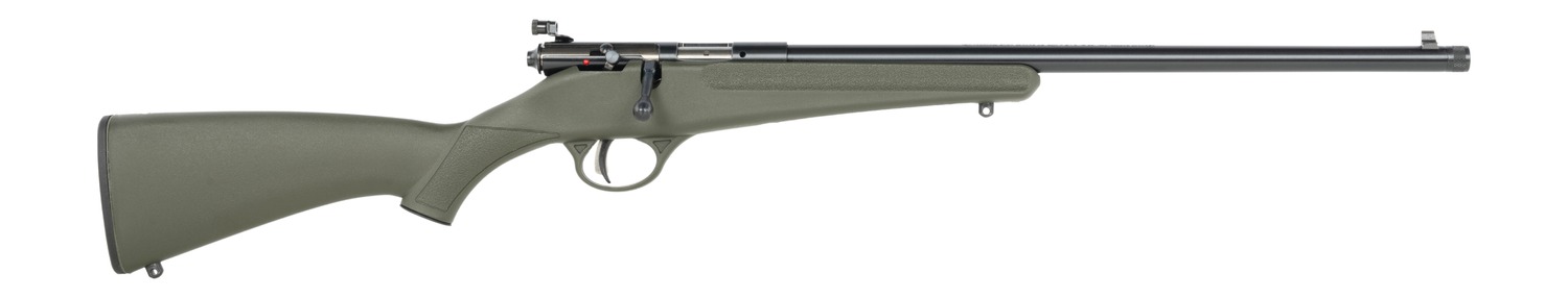 Savage Arms Rascal F-SR 22 LR 1rd 16.13″ Matte Black Single Shot Threaded Barrel, Green Synthetic Stock, Right Hand