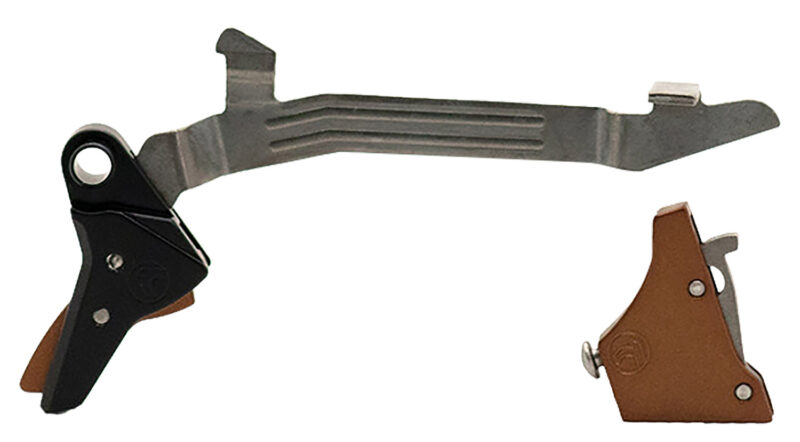 Timney Triggers ALPHAGLOCK34BRNZE Alpha Competition 9mm Luger/40 S&W, Bronze Straight Trigger Compatible w/Most Glock Gen3-4