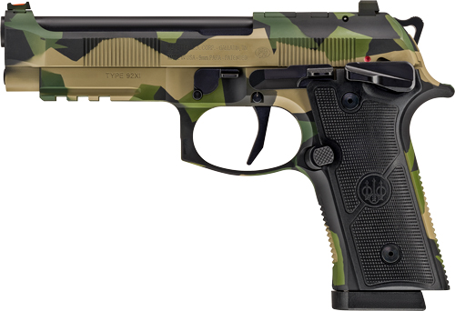 BERETTA 92XI SAO FS 9MM 4.7″ – 15RD SPLINTER CAMO 2 MAGS