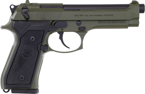 BERETTA 92FS 9MM 4.9″ 15RD – OD GREEN