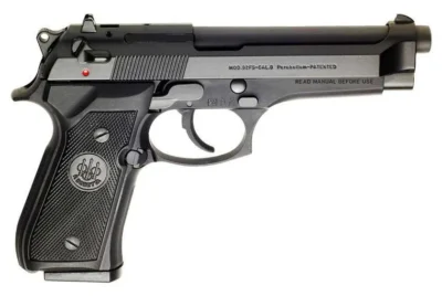 BERETTA M9 COMMERCIAL 9MM 4.9" PISTOL BLACK/BRUNITION 2-15RD MAGAZINES LE