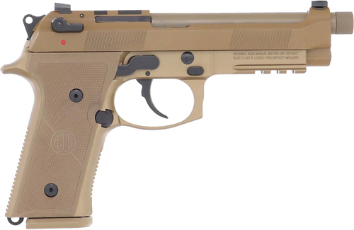 BERETTA M9A4 G 9MM 5.1″ 10RD – TAN OPTIC READY THREADED USA
