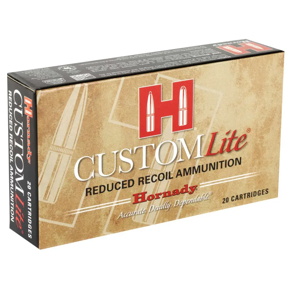 HORNADY CUSTOM LITE AMO 308 WIN 125GR SST LITE 20RD (10 BOX CASE)