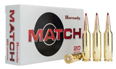 HORNADY MATCH AMO 25 CREEDMOOR 134R ELD MATCH 20RD (10 BOX CASE)
