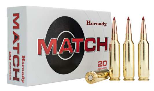 HORNADY MATCH AMO 25 CREEDMOOR 134R ELD MATCH 20RD (10 BOX CASE)